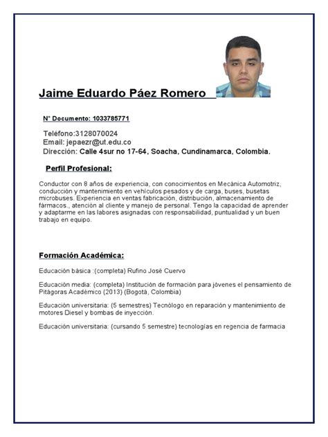 JAIME MARQUEZ CURRICULUM VITAE APRIL 2019 .